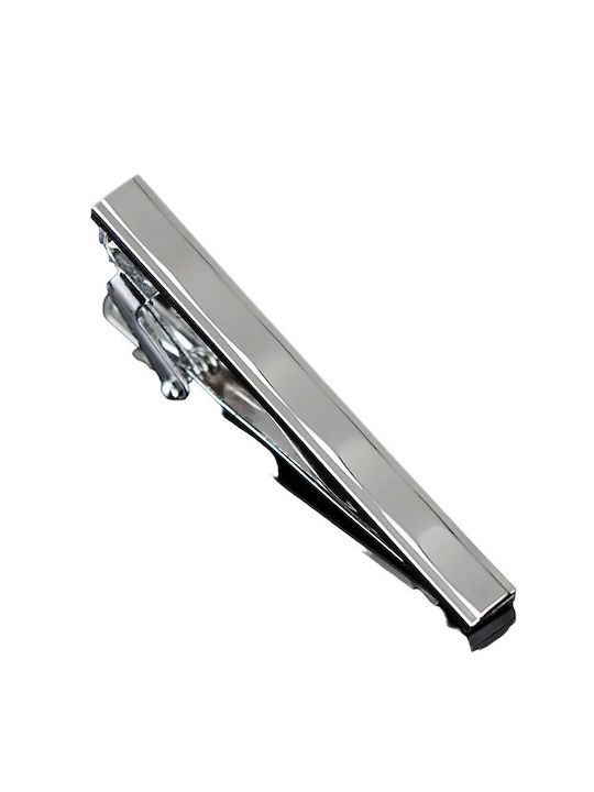 Metallic Tie Clip Silver