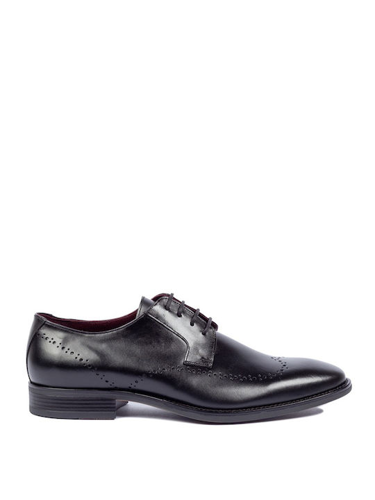 Softies Men's Leather Oxfords Black