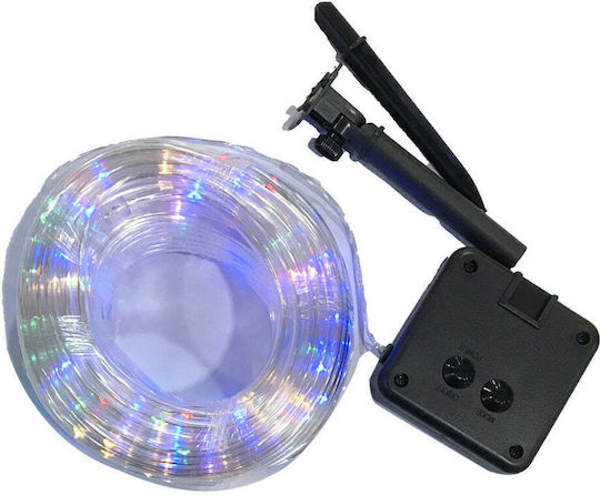 Φωτοσωλήνας 100 Λαμπάκια Μπαταρίας RGB με Προγράμματα 10m IP66