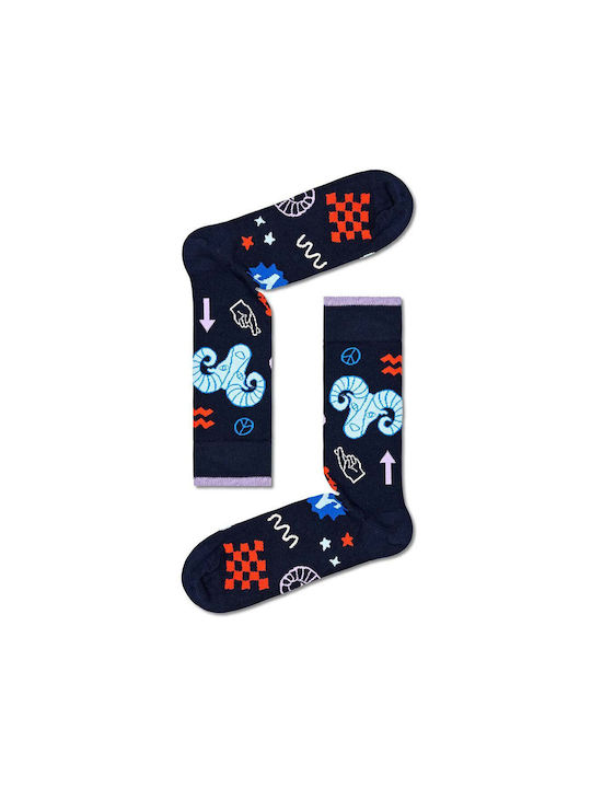 Happy Socks Gemusterte Socken Blau 1Pack