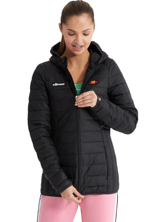Lompard Women's Short Puffer Jacket for Winter Black