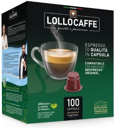 Lollo Caffe Κάψουλες Espresso Συμβατές με Μηχανή Nespresso 100caps
