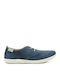 Boys Suede Moccasins with Laces Navy Blue