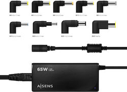 Aisens Universal Laptop Charger 65W and Plug Set