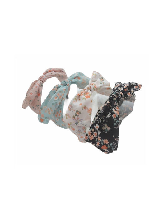 Ro-Ro Accessories Floral Kinder Haarband mit Schleife Weiß 1Stück