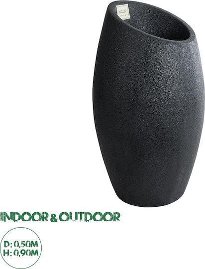 GloboStar Artificial Garden Mestre Κασπώ Πολυεστερικό Μαύρο 50x50x90εκ.