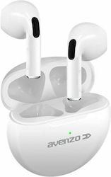 Avenzo Av-tw5008w In-ear Bluetooth Handsfree Ακουστικά Λευκά