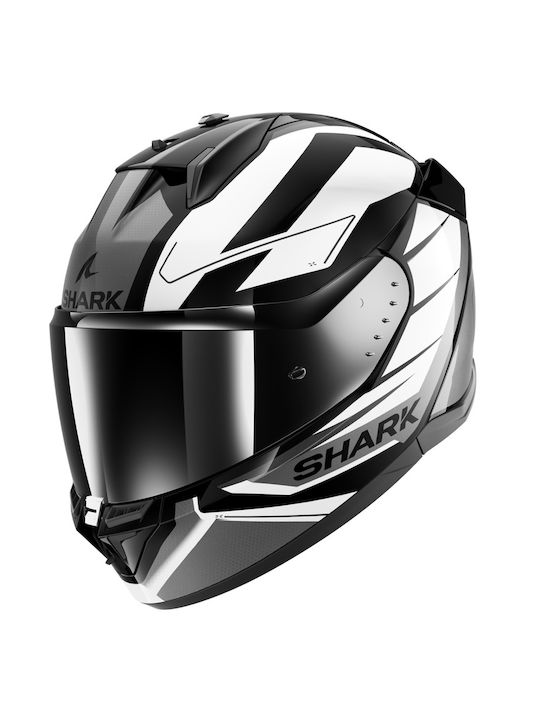 Shark Ridill 2 Sizler KWA White Black Anthracite Cască de motocicletă Full Face ECE 22.06 1540gr