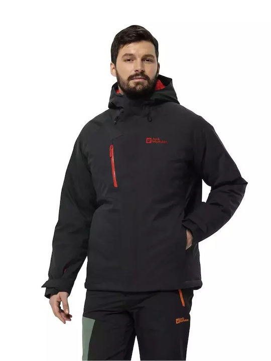 Jack Wolfskin Herren Winter Jacke Lässig Gray