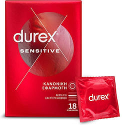 Durex Προφυλακτικά Sensitive Λεπτά 18τμχ