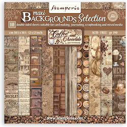 Stamperia Maxi Background Scrapbooking 10 Blätt...