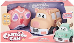 Cartoon Car Remote Controlled Car in Pink Color