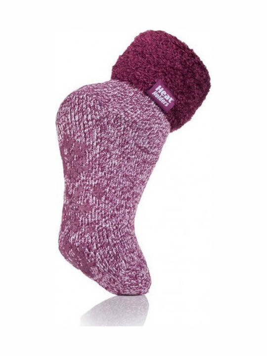 Heat Holders Women's Solid Color Socks Mauve