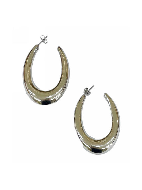 Tatu Moyo Earrings Hoops made of Steel