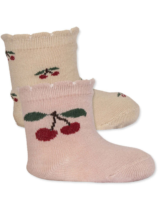 Konges Slojd Kids' Socks Cherry 2 Pairs