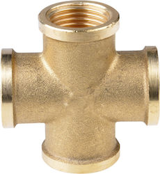 Bugatti ValvoSanitaria Cross Fitting Messing 1/2" 0229.0001