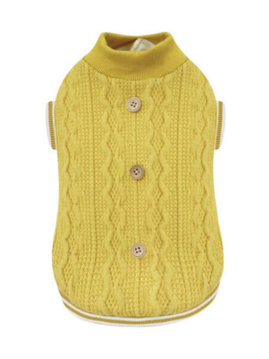 Croci Knitted Sweater Dog Shirt in Yellow color 50cm.