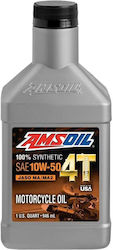 Amsoil Synthetisch Motorradöl für Viertaktmotoren 10W-50 1Es