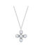 Soledor White Gold Cross 14K