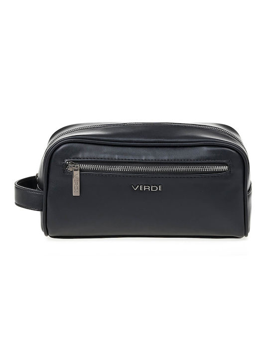 Verde Damen Necessaire in Schwarz Farbe 26cm