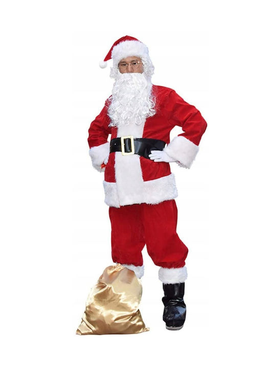 Adult Christmas Santa Claus Costume Red