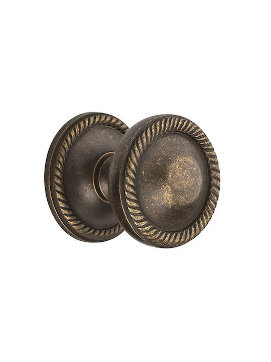 Roline Knob Front Door K389-MPOUL-ANTIKE Brass Antique brass