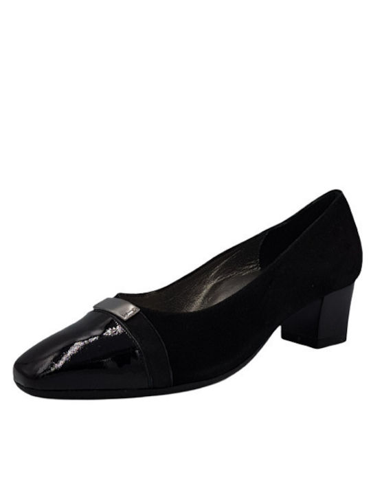 Soffice Sogno Anatomic Leather Pointed Toe Black Heels