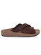 Fantasy Sandals Women's Flat Sandals in Brown Color