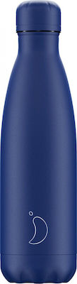 Chilly's All Matte Bottle Thermos Stainless Steel BPA Free Blue 500ml