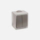 Waterproof Wall-Mounted Electrical Wall Switch Two-Way Grey