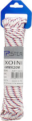 Tpster Σχοινί Πλεκτό 4mm Λευκό