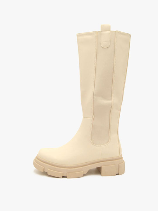 Joya Women's Boots with Rubber Beige