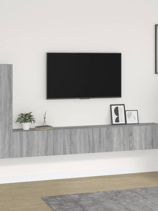 Living Room TV Unit Γκρι Sonoma L100xW30xH30cm