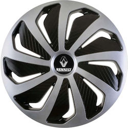 Versaco Автомобилни Чаши Wind Sb Cbx 16" с Марка Renault 4 Бройки Сребристи TA-00103031