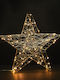 Aca Metal Illuminated Christmas Decorative Desktop Star 37.5x11x39cm White