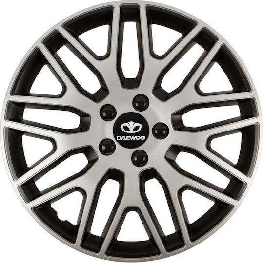 Versaco Set Capace De Roți Auto Dakar Compatibilitate Daewoo 4 Bucăți 13 Argintii