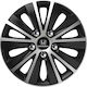 Versaco Auto Radkappen Set Rapide Nc mit Marke Honda 4Stück 14" Silber/Schwarz