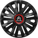 Versaco Σετ Τάσια Αυτοκινήτου Royal Rr με Σήμα Citroen 4τμχ 14" Μαύρο