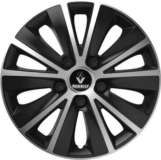 Versaco Set Capace De Roți Auto Rapide Compatibilitate Renault 4 Bucăți 14 Argintii/Negre