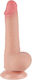 Lovetoy Dildo με Όρχεις και Βεντούζα Flesh 19cm