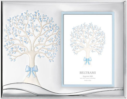 Beltrami Kinder Fotorahmen Silber Hellblau