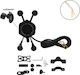 Mount Phone Motorcycle with Adjustable Arm for Steering Wheel
