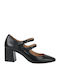 Mourtzi Leder Pumps Schwarz