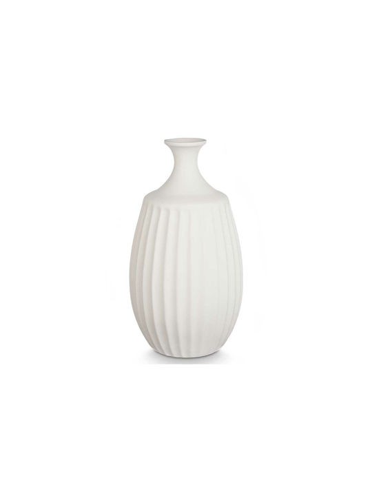 Gift Decor Decorative Vase Ceramic White 27x27x48cm 1pcs