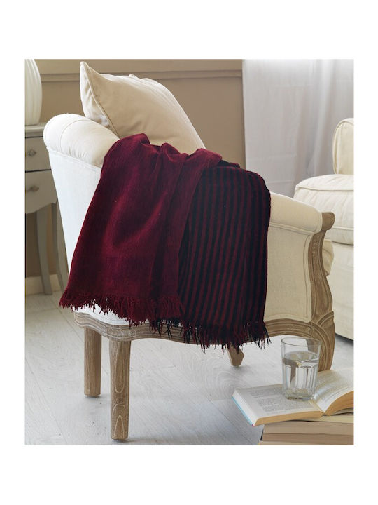 Palamaiki Throws Set 2 pcs Bordeaux