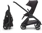 Bugaboo Complete Dragonfly Reglabil Cărucior pentru Bebeluși Potrivit pentru Nou-născut Black-Midnight Black 7.9kg