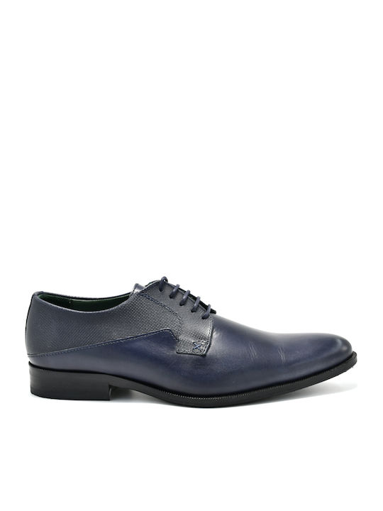 EXCEED Men's Leather Casual Shoes Blue