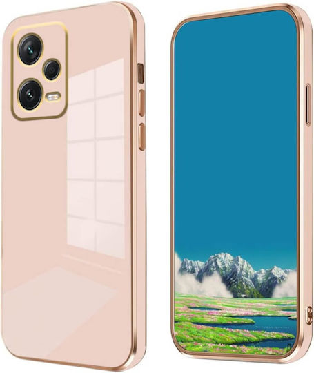 Bodycell Plated Back Cover Σιλικόνης με Λουράκι Χρυσό (Xiaomi Note 12 5G)
