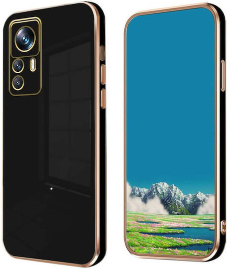 Bodycell Plated Umschlag Rückseite Silikon mit Band Gold (Xiaomi 12T, Xiaomi 12T Pro)