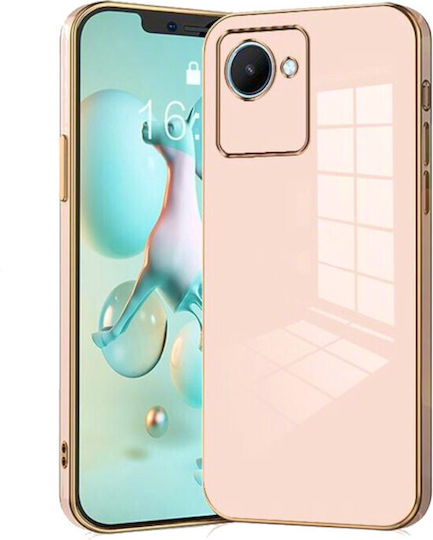 Bodycell Plated Back Cover Silicon cu Curea Auriu (Realme C30)